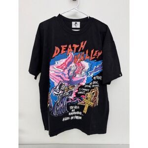 Rare Warren Lotas Dear Friend Death Valley Black Graphic T Shirt Tee Size Large